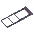 For Tecno Pop 5 Pro SIM Card Tray + SIM Card Tray + Micro SD Card Tray (Blue)