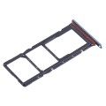 For Tecno Spark Go 2023 BF7n SIM Card Tray + SIM Card Tray + Micro SD Card Tray (Blue)