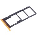 For Tecno Spark Go 2023 BF7n SIM Card Tray + SIM Card Tray + Micro SD Card Tray (Yellow)