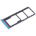 For Infinix Smart 6 X6511B SIM Card Tray + SIM Card Tray + Micro SD Card Tray (Blue)