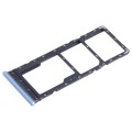 For Infinix Note 11 X663 SIM Card Tray + SIM Card Tray + Micro SD Card Tray (Blue)