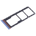 For Infinix Note 11i SIM Card Tray + SIM Card Tray + Micro SD Card Tray (Blue)
