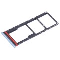 For Infinix Hot 11 Play SIM Card Tray + SIM Card Tray + Micro SD Card Tray (Blue)