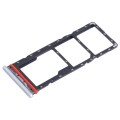 For Infinix Hot 12 X6817 SIM Card Tray + SIM Card Tray + Micro SD Card Tray (Silver)