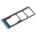 For Infinix Hot 12 Play NFC X6816C SIM Card Tray + SIM Card Tray + Micro SD Card Tray (Blue)
