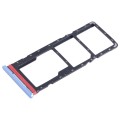 For Infinix Hot 20i X665 SIM Card Tray + SIM Card Tray + Micro SD Card Tray (Blue)