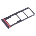 For Infinix Hot 20 X6826 SIM Card Tray + SIM Card Tray + Micro SD Card Tray (Black)