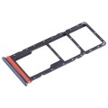 For Tecno Spark 10 SIM Card Tray + SIM Card Tray + Micro SD Card Tray (Black)