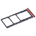 For Tecno Spark 10 SIM Card Tray + SIM Card Tray + Micro SD Card Tray (Black)