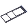 For Tecno Spark 10 SIM Card Tray + SIM Card Tray + Micro SD Card Tray (Blue)