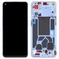 Original LCD Screen For OPPO Reno7 Pro 5G Digitizer Full Assembly with Frame (Blue)