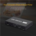 2x4 USB Switch 2 Port PCs Sharing 4 Devices for Printer Keyboard Mouse Monitor