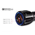 Qc3.0 Dual USB 6A Vehicle Fast Charger / Mobile Phone Tablet Fast Charging(Black)