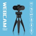 B1 4 Million Pixels 2K Resolution HD 1080P 360 Degrees Rotation Webcam with Mic & Tripod