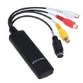 Portable USB 2.0 Video + Audio RCA Female to Female Connector for TV / DVD / VHS Support Vista 64 /