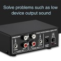 B053 Front Stereo Sound Amplifier Headphone Speaker Amplifier Booster with Volume Adjustment, 2-Way