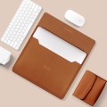 Litchi Pattern PU Leather Waterproof Ultra-thin Protection Liner Bag Briefcase Laptop Carrying Bag f