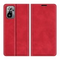 For Xiaomi Redmi Note 10 4G / Note 10S Retro-skin Business Magnetic Suction Leather Case with Holder