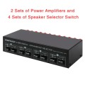 2-in 4-out Power Amplifier Speaker Switcher Splitter Comparator 300W Per Channel Without Loss Of Sou