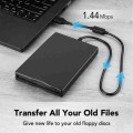 3.5 Inch Portable Floppy Disk Drive 1.44MB External FDD Device