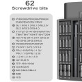 A63 63 in 1 Screwdriver Set Mobile Phone Tablet Computer Disassembly and Maintenance Tool