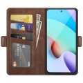 For Xiaomi Redmi 10 Dual-side Magnetic Buckle Horizontal Flip Leather Case with Holder & Card Slots