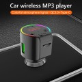 G61 FM Transmitter Music MP3 Player QC3.0 Type-C Quick Charge Support 5.0 Hands-free Car Kit