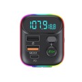 T70 Car MP3 Player FM Transmitter with Bluetooth USB Car Mobile Charger QC3.0 Quick Charge U Disk Mu