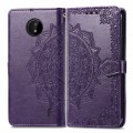 For Nokia C20 Mandala Embossing Pattern Horizontal Flip Leather Case with Holder & Card Slots & Wall