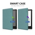 For Amazon Kindle Paperwhite 5 2021 ENKAY Solid Color Denim Texture Horizontal Flip Leather Tablet C