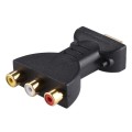 Gold-plated HDMI Male to 3 RCA Video Audio Adapter AV Component Converter for DVD Projector