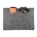 Felt Liner Bag Computer Bag Notebook Protective Cover For 12 inch(Black)
