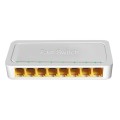 8-Ports 100M RJ45 Mini Switch Home Plug-and-Play Bypass Unmanaged Network Splitter for Bedroom Netwo