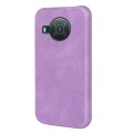 For Nokia X10 / X20 Ring Holder PU Phone Case(Purple)