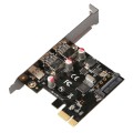 USB 3.1 Type-C PCIe to Type-C and Type A 3.0 Expansion Card USB PCI Express Riser Card
