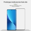 For Xiaomi 12 / 12X MOFI 9H 3D Explosion-proof Hot Bending Tempered Glass Full Film(Black)