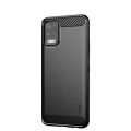 For LG K52 / K62 / K62+ / Q52 / Q62  MOFI Gentleness Brushed Carbon Fiber Soft TPU Case(Black)
