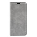 For Xiaomi 12 Retro-skin Magnetic Suction Leather Phone Case(Grey)