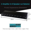 100W 2 In 8 Out Power Amplifier Loudspeaker Box Switcher