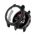 For Garmin Venu 2 Plus Shock-Proof Semi-Surrounded TPU Plating Watch Case(Black)