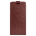 For Samsung Galaxy M33 R64 Texture Vertical Flip Leather Phone Case(Brown)