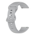 For Xiaomi Haylou RT LS05S 22mm Solid Color Silicone Watch Band(Grey)