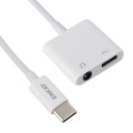 ENKAY ENK-AT106 USB-C / Type-C to 3.5mm Audio + Type-C Headphone & Charging Adapter Data Cable