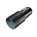 Dual PD 3.0 40W USB-C / Type-C Car Charger with 1m USB-C / Type-C to 8 Pin Data Cable(Black)