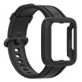 For Xiaomi Redmi Watch 2 Silicone Solid Color Watch Band(Black)