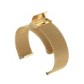 22mm Milan Metal Steel Mesh One Buckle Watch Band For Huawei GT3 Pro 46mm(Gold)
