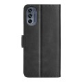 For Motorola G62 5G Dual-side Magnetic Buckle Horizontal Flip Leather Phone Case(Black)