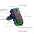 F12 Universal Dual USB Car Charger with FM Transmitter Bluetooth Car MP3 Player