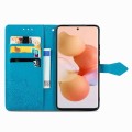 For Xiaomi 12 Lite Mandala Flower Embossed Horizontal Flip Leather Phone Case(Blue)