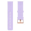 For Samsung Galaxy Watch 4 40mm 20mm Nylon Woven Watch Band(Light Purple)